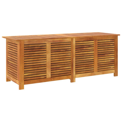 Garden Storage Box with Louver 59.1x19.7x22 In Solid Wood Acacia, vidaXL, 7