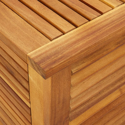 Garden Storage Box with Louver 59.1x19.7x22 In Solid Wood Acacia, vidaXL, 8