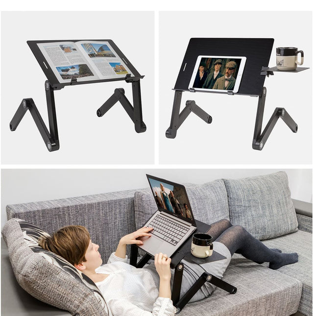 Laptop Stand, Couch Desk, Adjustable Laptop Stand for Bed, Folding Lap Table, WonderWorker Einstein, 1