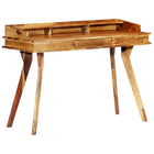 Computer Desk, Writing Desk, 45.3x19.7x33.5 In, Solid Sheesham Wood, vidaXL, 1