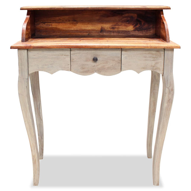 Computer Desk, Writing Desk, Solid Reclaimed Wood, 31.5x15.7x36.2 In, vidaXL, 2