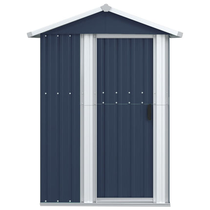 Garden Shed Anthracite 49.6x38.4x69.7 In Galvanized Steel, vidaXL, 3