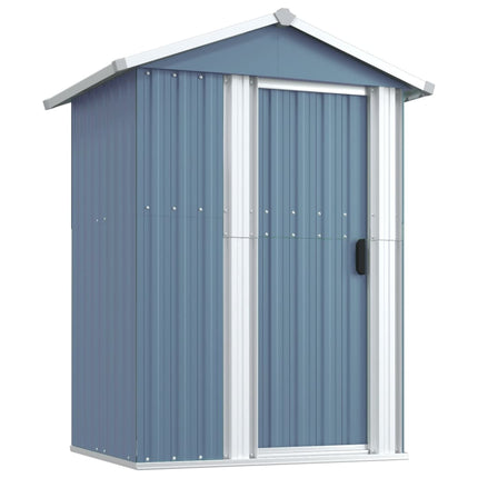 Garden Shed Gray 49.6x38.4x69.7 In Galvanized Steel, vidaXL, 2