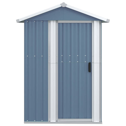Garden Shed Gray 49.6x38.4x69.7 In Galvanized Steel, vidaXL, 3