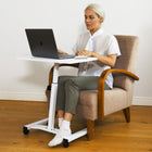 Laptop Desk, Laptop Table, Portable Laptop Desk, on Wheels, Height Adjustable, Tatkraft Cheer, 2