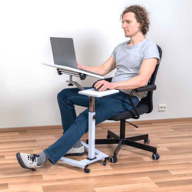 Portable Laptop Desk, on Wheels, Laptop Table for Sofa, Adjustable Laptop Desk, Laptop Table for Recliner, Tatkraft Like, 1
