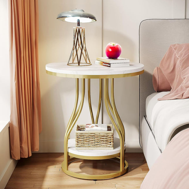 End Table, Side Table, Small Side Table, Couch Side Table, Sofa End Tables, Tribesigns