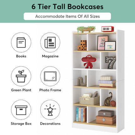 Tribesigns Bookshelf, 10 Cube Bookcase Freestanding Open Display Cabinet Tribesigns, 6
