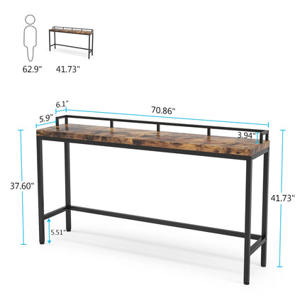 Tribesigns Console Table, 70.9 inch Extra Long Sofa Table Tribesigns, 6
