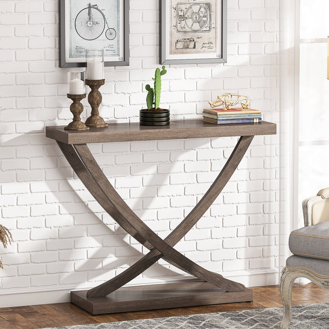 Console Table, 35 inch Entryway Table Narrow Sofa Table