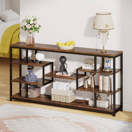 Tribesigns Console Table, 70.87" Sofa Entryway Table with Open Storage Shelves Tribesigns, 5