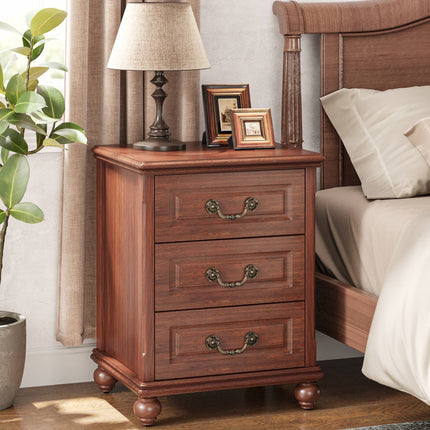 Nightstand, Traditional Bedside Table End Table