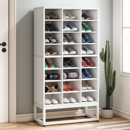 Shoe Cabinet, 8-Tier Shoe Storage Rack with 24 Cubbies