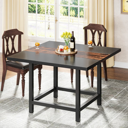 Dining Table, Rustic Square 39"x 39"x 29" Kitchen Table