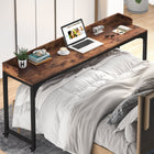 Tribesigns Overbed Table, Queen Size Mobile Computer Desk with Wheels Tribesigns