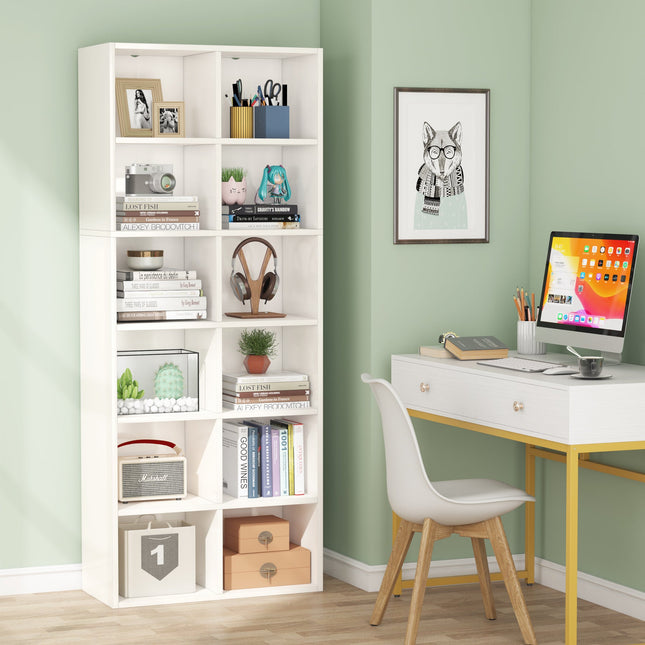 Tribesigns Bookcase, 70.9-Inch Modern Bookshelf with 12 Cube Storage Tribesigns, 3