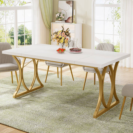 Dining Table, Modern Rectangle Kitchen Table