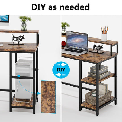 Tribesigns L-Shaped Desk, Corner Computer Desk with Monitor Stand Tribesigns, 4