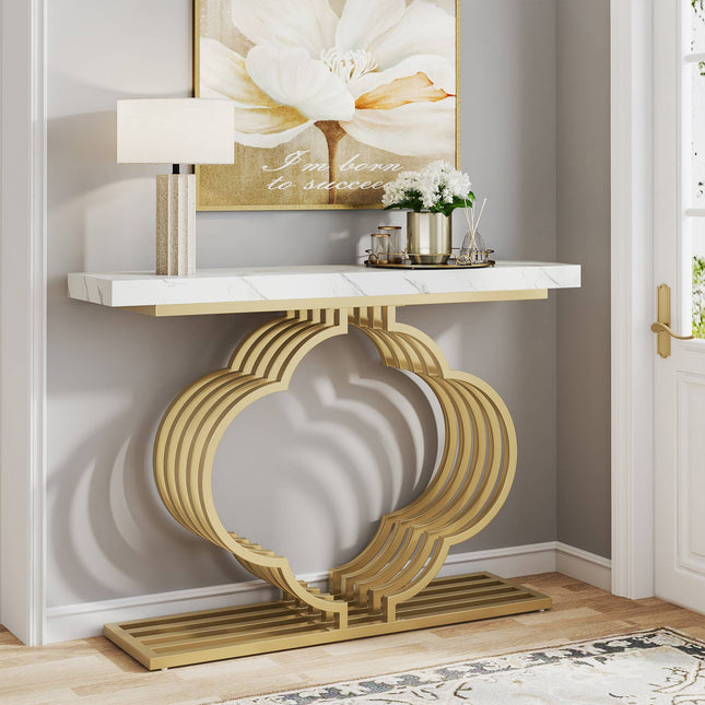 Console Table, 41-Inch Modern Entryway Sofa Table
