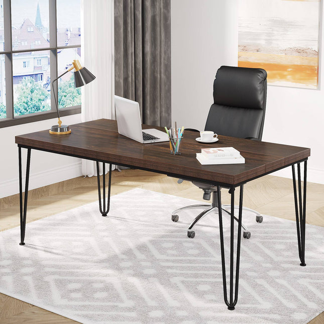 Tribesigns Executive Desk, 62.9-Inch Computer Desk Simple Writing Study Desk Tribesigns