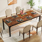 Tribesigns Dining Table, 78 inch Long Rectangular Kitchen Table for 6-8 People Tribesigns