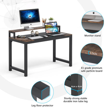 Tribesigns Computer Desk, Multipurpose Home Office Desk with Monitor Stand Tribesigns, 5