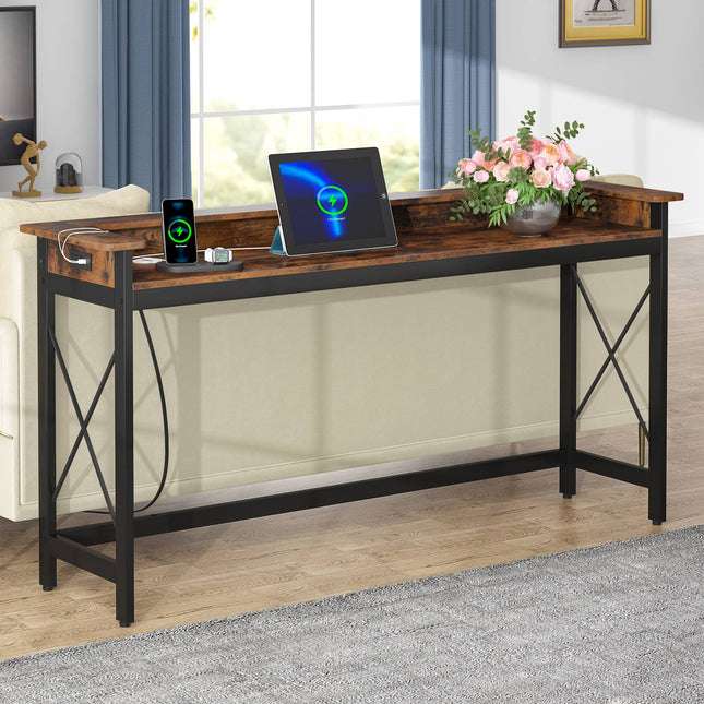 Industrial Console Table, Sofa Table