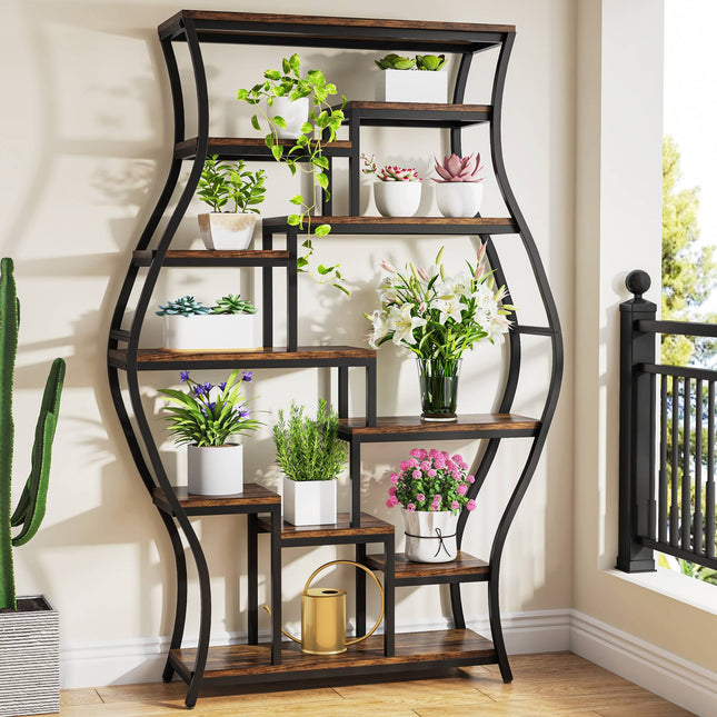 Plant Stand, 70.9-Inch Vase Shaped Flower Pots Plant Stand Rack