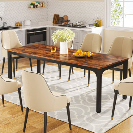 Tribesigns Dining Table, 78 inch Long Rectangular Kitchen Table for 6-8 People Tribesigns, 3