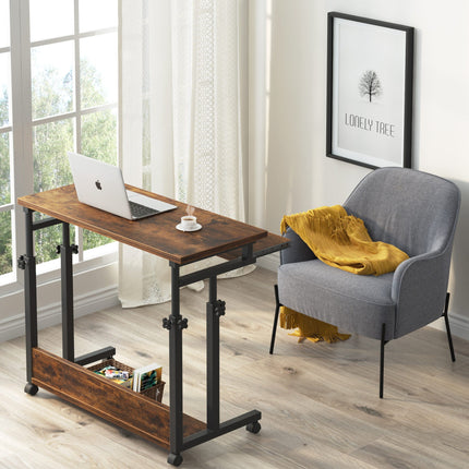 Computer Desk, Portable Computer Desk, Height Adjustable Desk, Rolling Standing Desk, Tribesigns