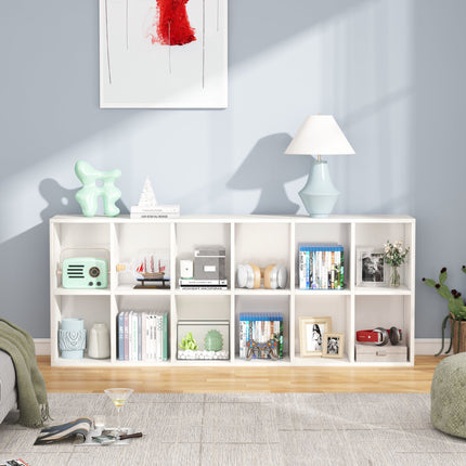 Tribesigns Bookcase, 70.9-Inch Modern Bookshelf with 12 Cube Storage Tribesigns, 4