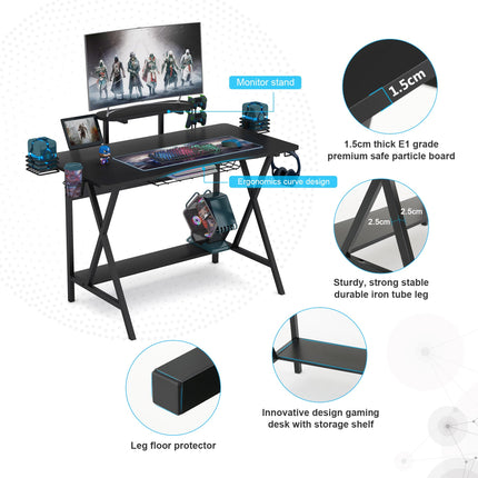 Tribesigns Computer Gaming Writing Workstation Study Desk Tribesigns, 6