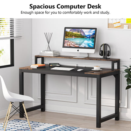 Tribesigns Computer Desk, Multipurpose Home Office Desk with Monitor Stand Tribesigns, 4