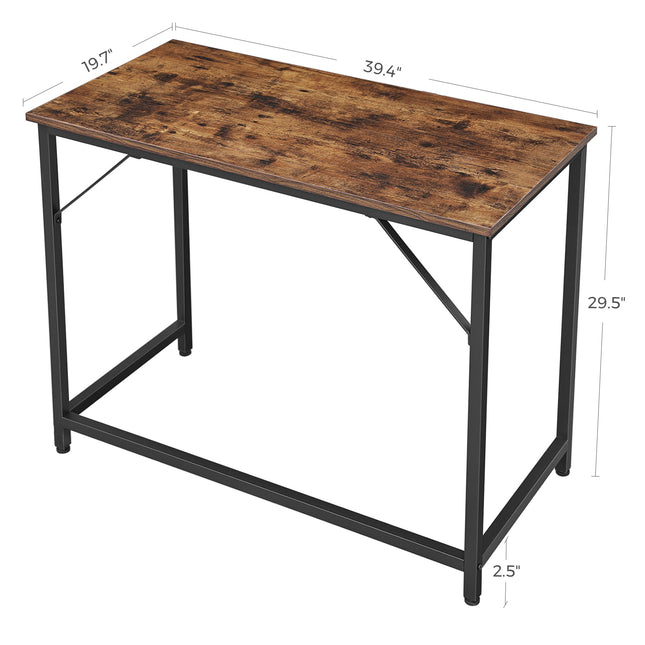 Computer Desk, Writing Desk, 39 Inch Office Table, for Study and Home Office, Vasagle, 1