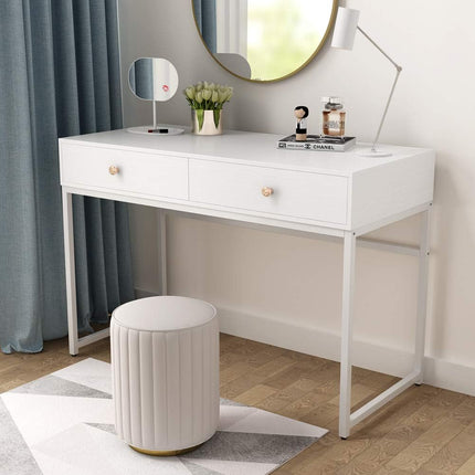 White Makeup Table, Vanity Console Table