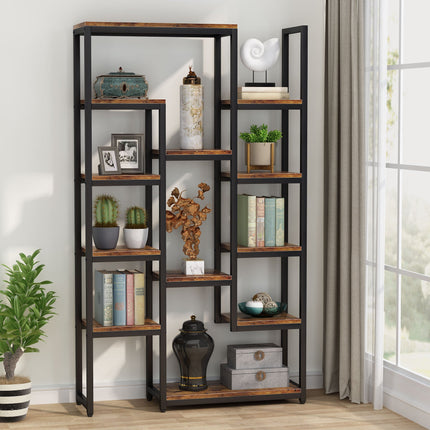 Tribesigns 6-Tier Bookshelf 70.9 inch Tall Bookcase, 12-Shelf Display Shelves Tribesigns, 3
