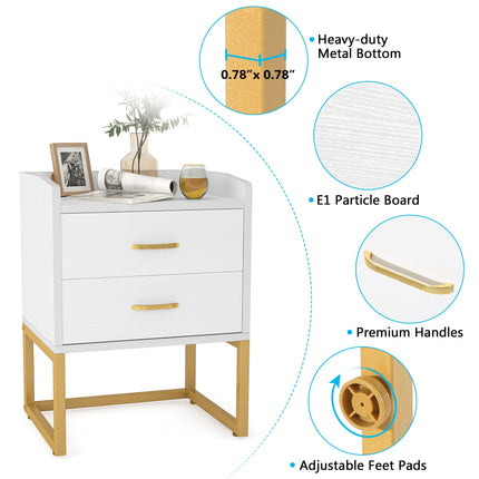 End Table, 2-Drawer