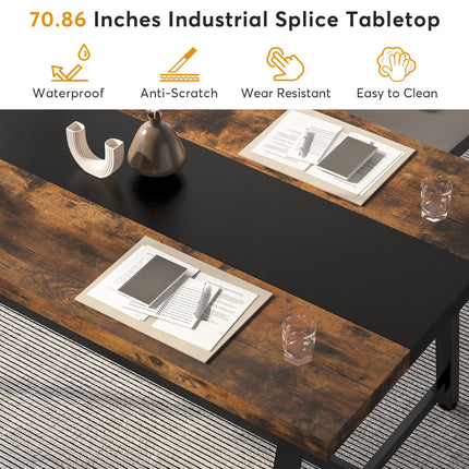 Tribesigns 6FT Conference Table, 70.8-Inch Executive Desk Office Computer Meeting Table Tribesigns, 4