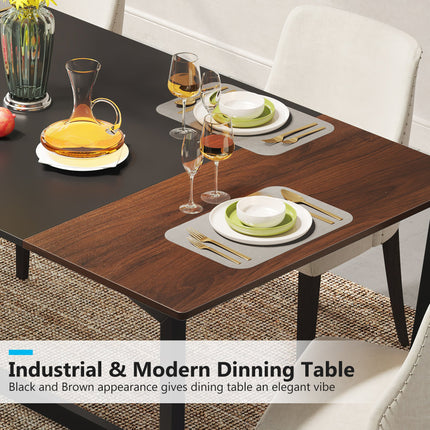 Tribesigns Dining Table, 71" Rectangular Kitchen Table Dining Room Table for 6 People Tribesigns, 5
