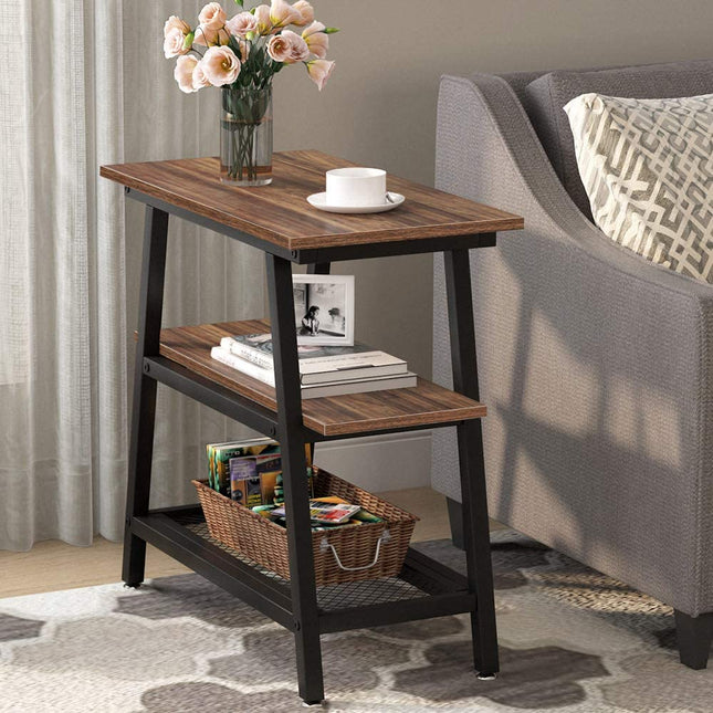 Tribesigns End Table, 3-Tier Vintage Bed Side Table Night Stand Tribesigns, 3