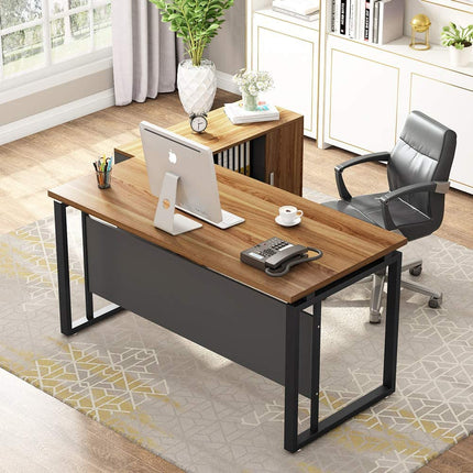 Tribesigns 55 inches Computer Desk, Home Office Desk Writing Table Tribesigns, 3