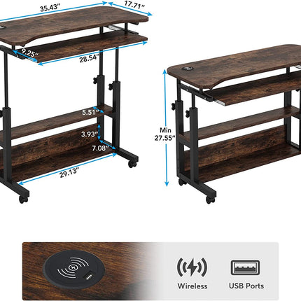 Standing Desk, Stand up desk, Ergonomic Desk, Portable Standing Desk, Height Adjustable Desk, Tribesigns, 8