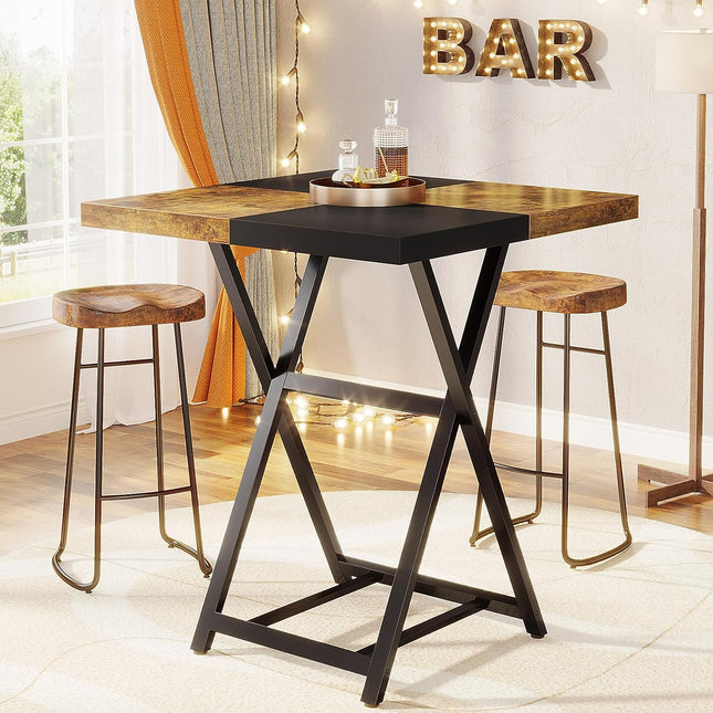 Bar Table,  42-Inch H Square Pub Table Dining Table