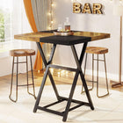 Bar Table,  42” H Square Pub Table Dining Table