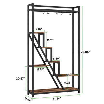 Plant Stand, 7-Tier 70.9-Inch Tall Flower Plant Shelf