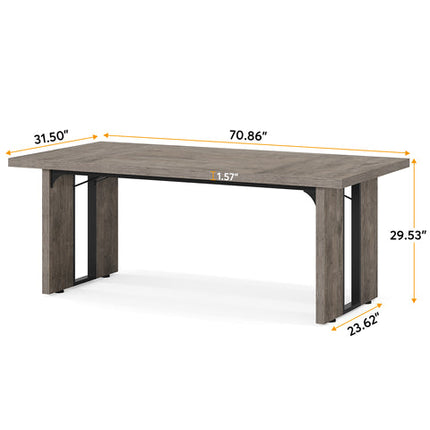 Tribesigns Simple Executive Desk 70.9 Computer Desk Meeting Table for Home Office