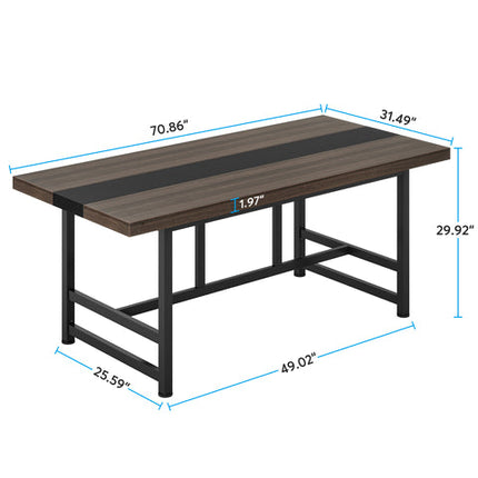 Tribesigns Conference Table, 6FT Rectangular Meeting Table Computer Desk Tribesigns, 6