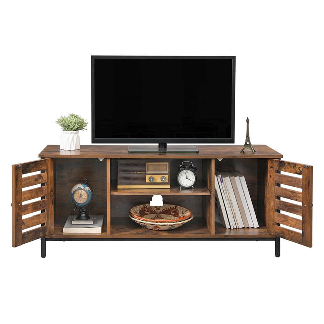 Lowell TV Stand, Industrial TV Console Unit with Shelves, Cabinet with Storage, VASAGLE