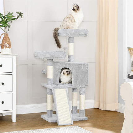 Cat Tree, Cat Tower, 45.3-Inch Cat Condo with Scratching Posts, Ramp