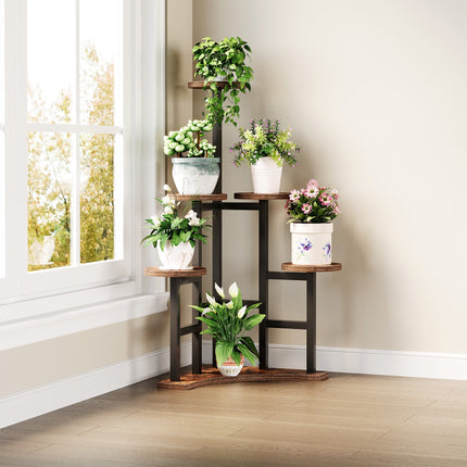 Corner Plant Stand, 6 Tiered Plant Shelf Flower Stand